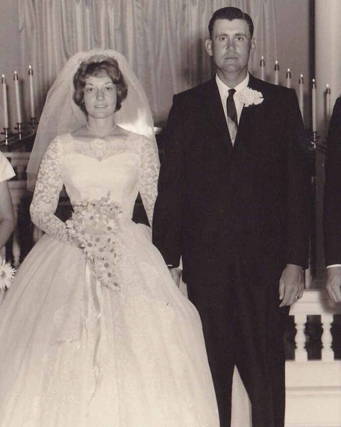 Larry and Karol on their Wedding Day 7-5-1964