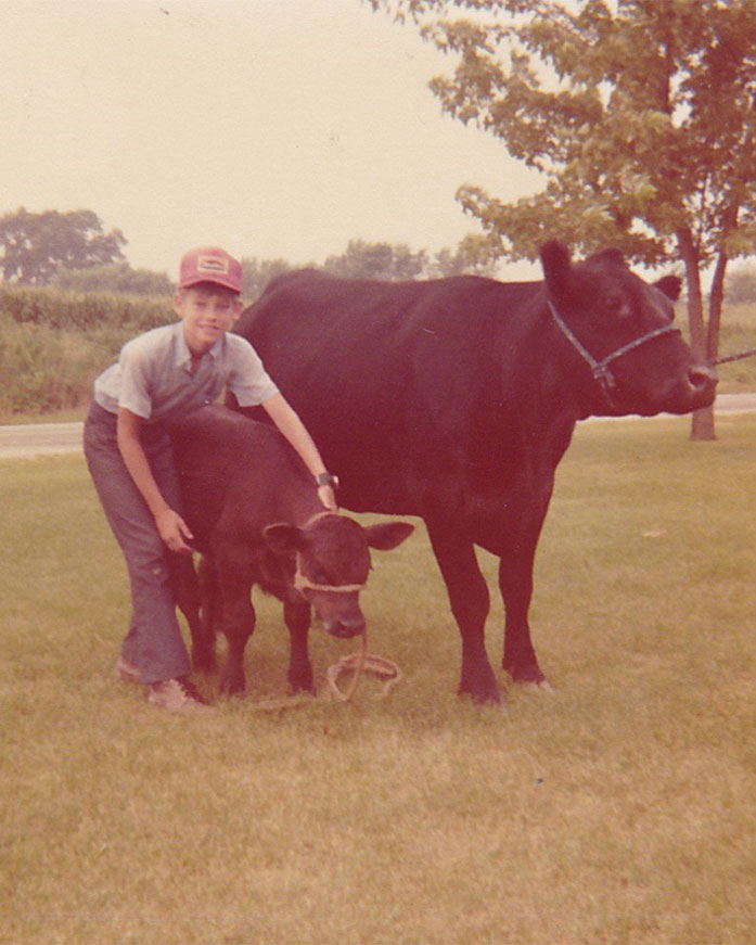 Mike with Coquette & her calf